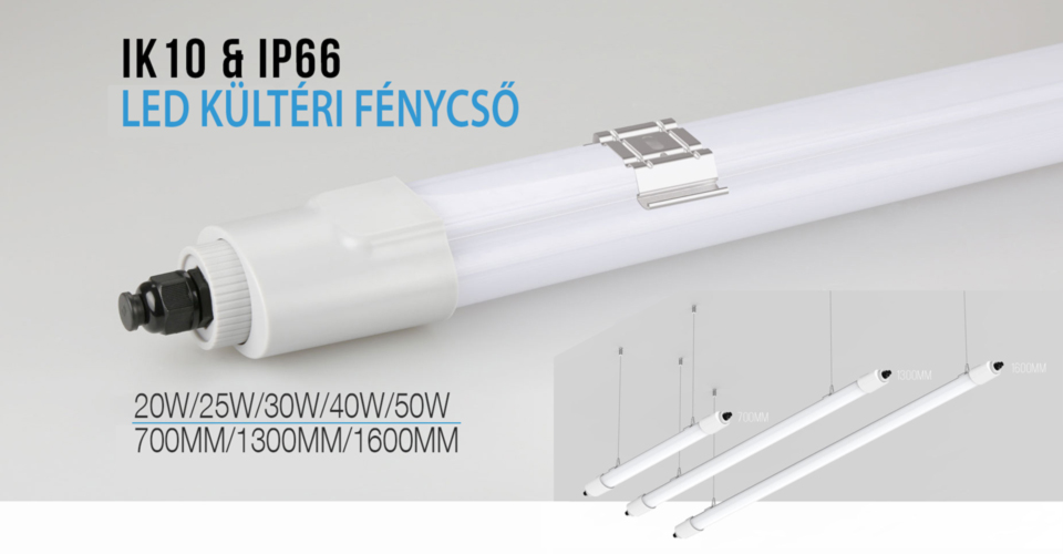 LED kültéri IP66 fénycső